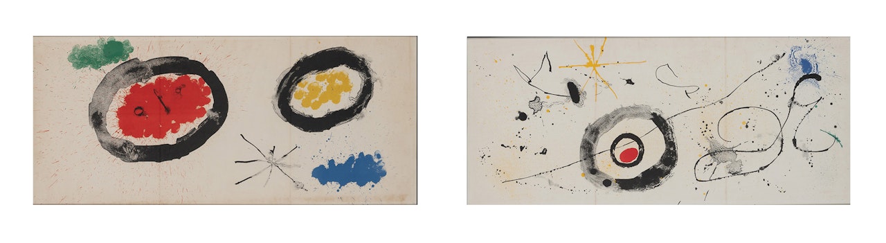 PEINTURES MURALES DE MIRÓ (TÊTE ÉTOILE) ; LE TRAVERSÉE DU MIROIR by Joan Miró