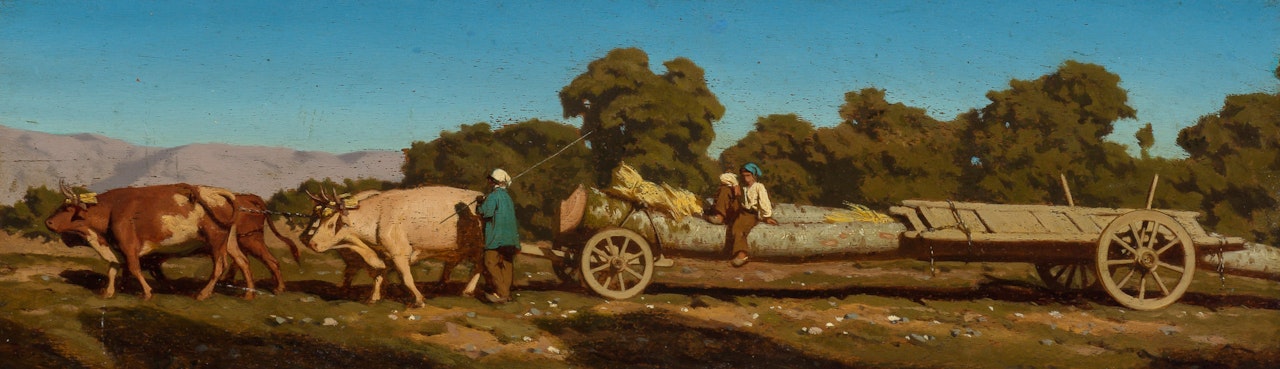 The Hay Cart by Eugene Fromentin