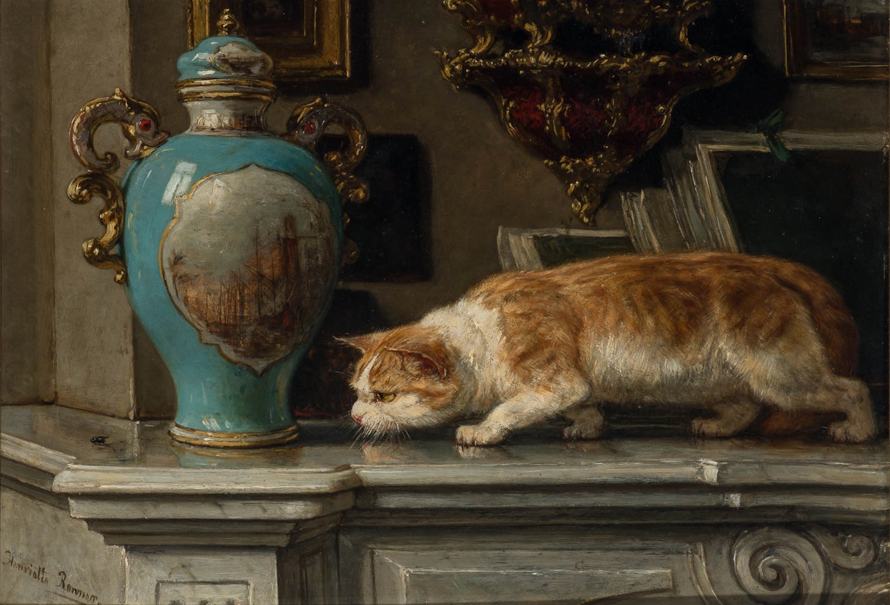 Sneak Attack! by Henriette Ronner-Knip