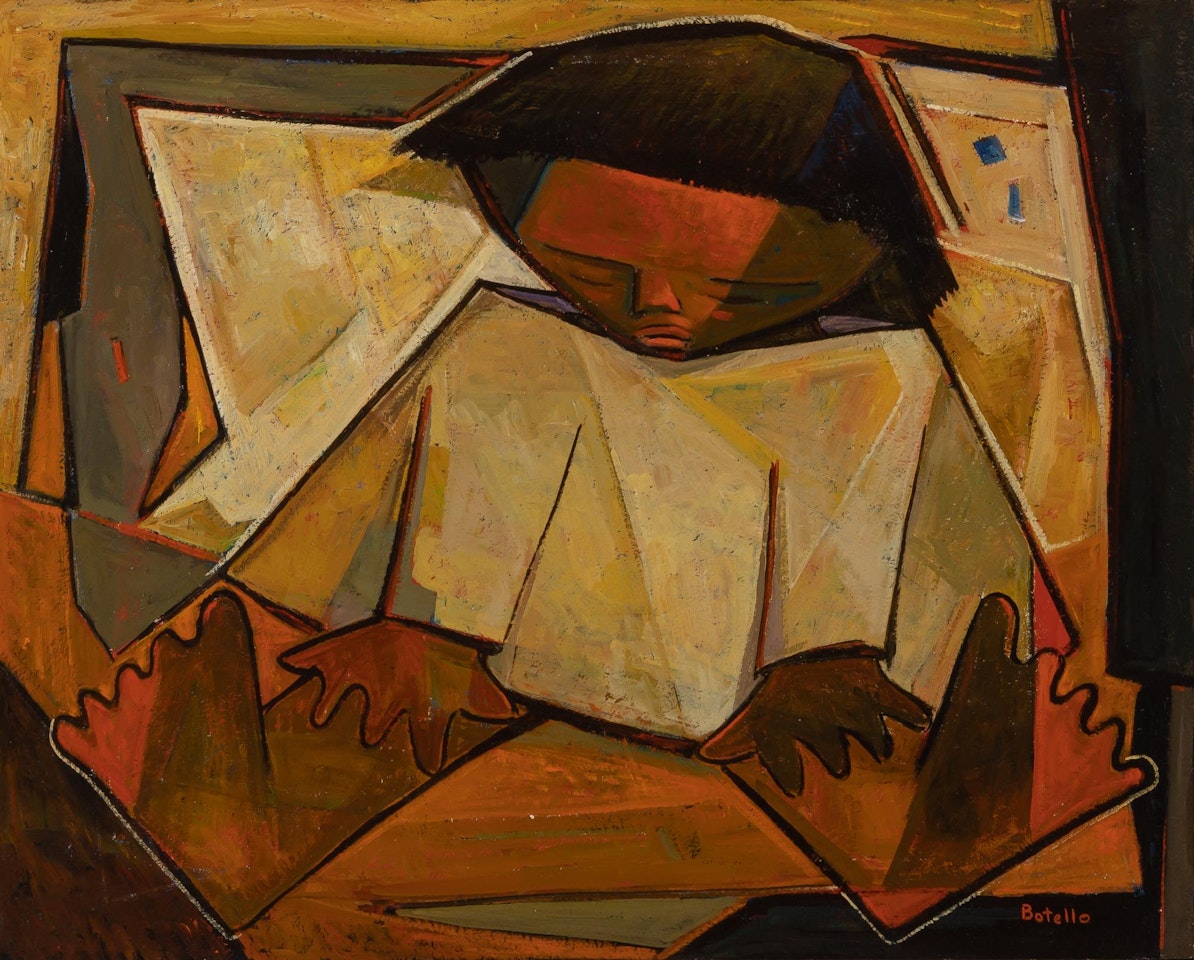 Untitled (Seated Child) by Angel Botello