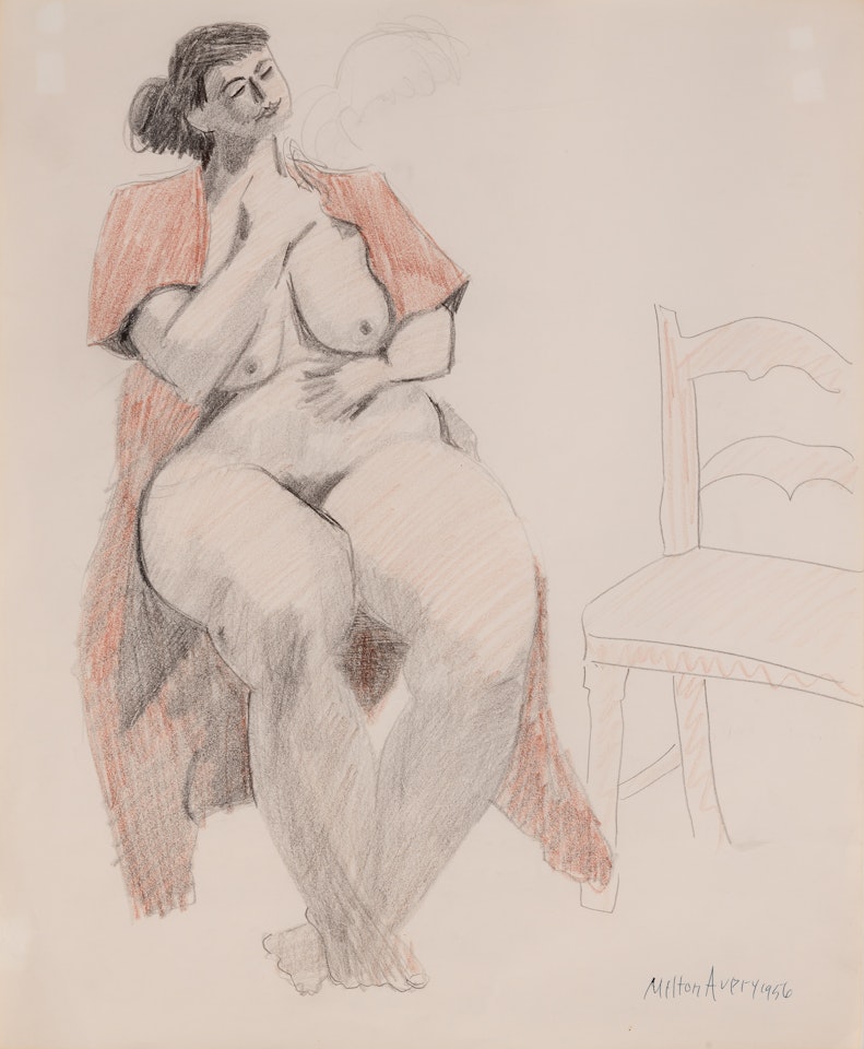 Nude with Chair by Milton Avery