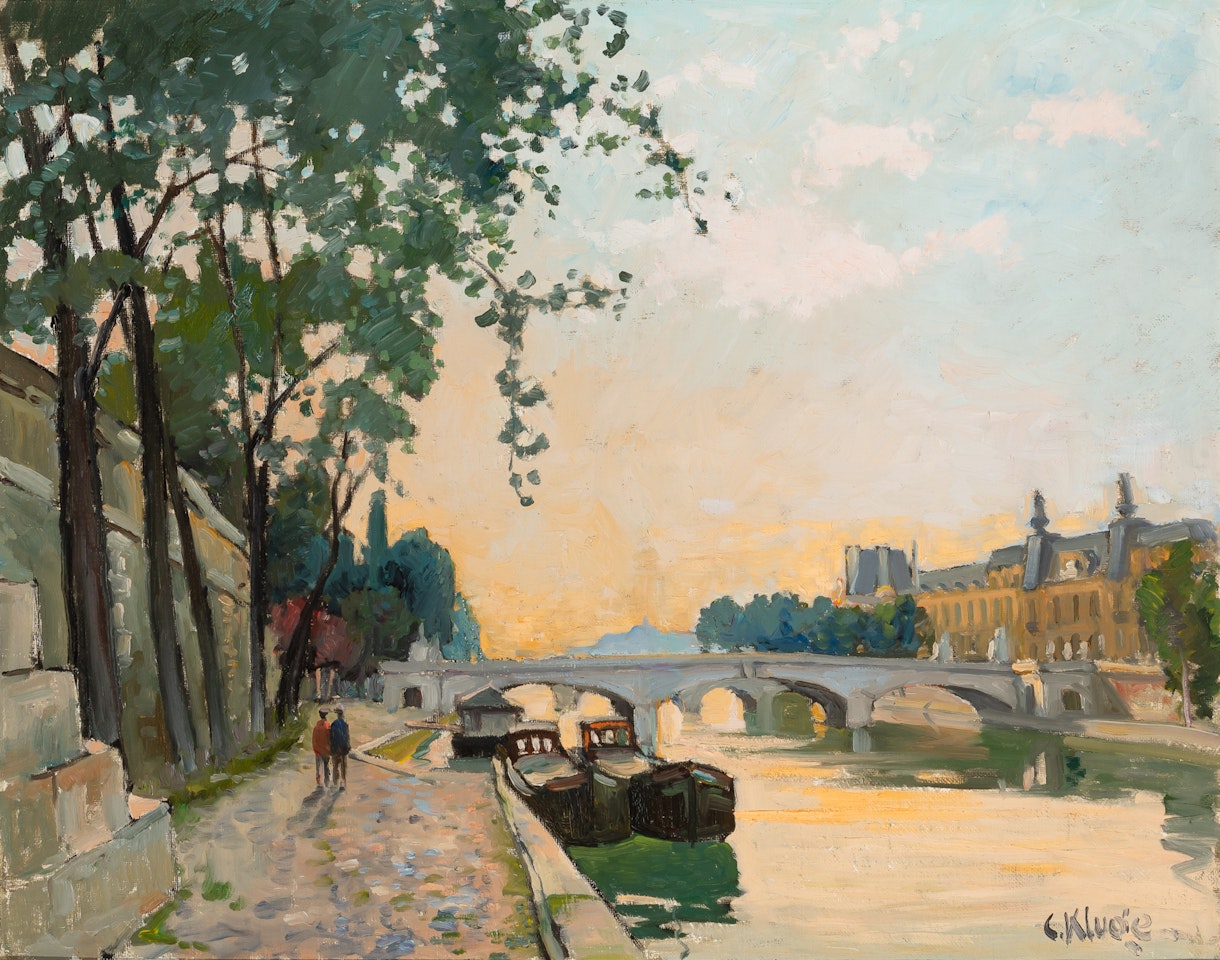 La Seine a Paris by Constantin Kluge