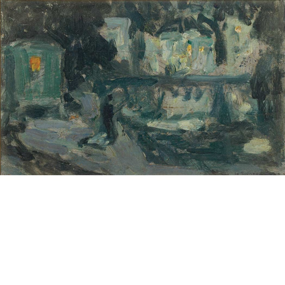 La Roulotte au Clair-de-Lune, Quimperle by Henri Le Sidaner