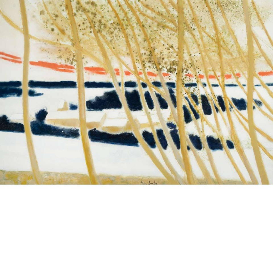 Village de Loupeigne Sous la Neige by André Brasilier