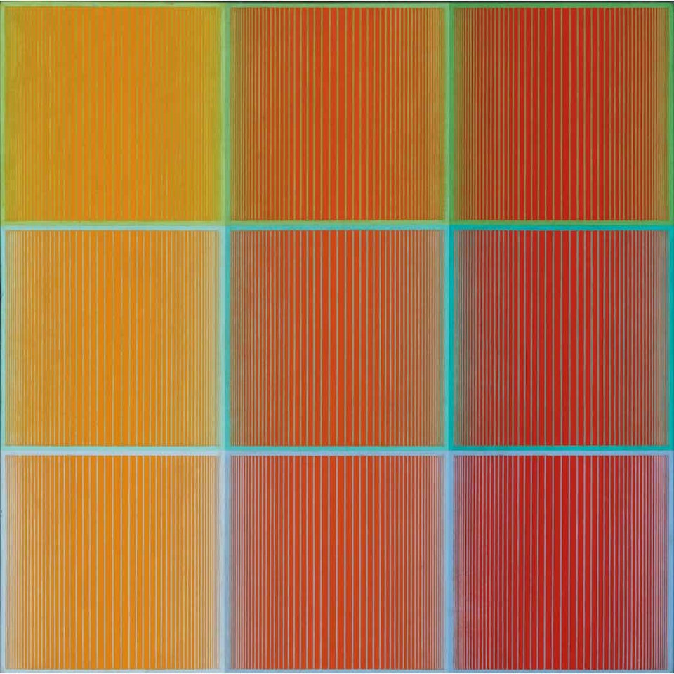 Structured Reds by Richard Anuszkiewicz