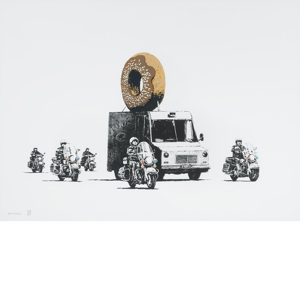 Donuts (Chocolate) by Banksy