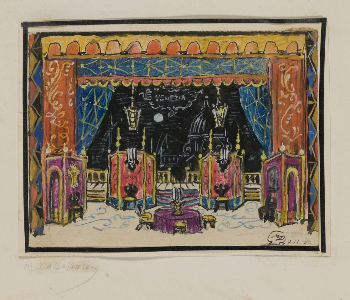 Set Design by Mstislav Valerianovich Dobuzhinsky
