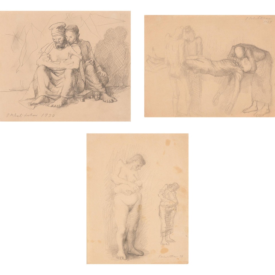 (i) Untitled (T112); Untitled, Maternity by Pavel Tchelitchew