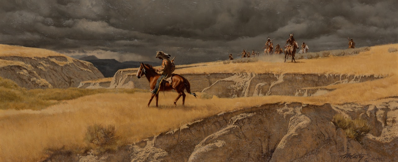 In the Badlands by Frank C. Mccarthy