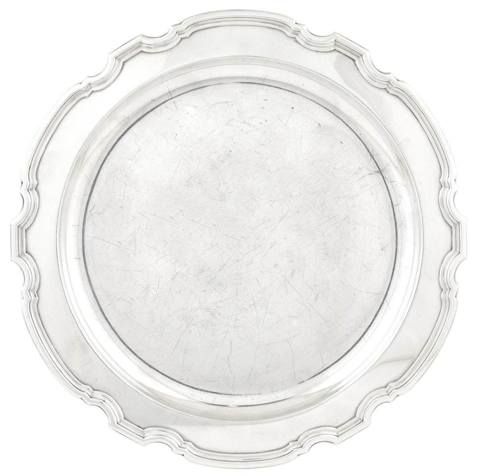 Sterling Silver Circular Tray by Tiffany & Co.