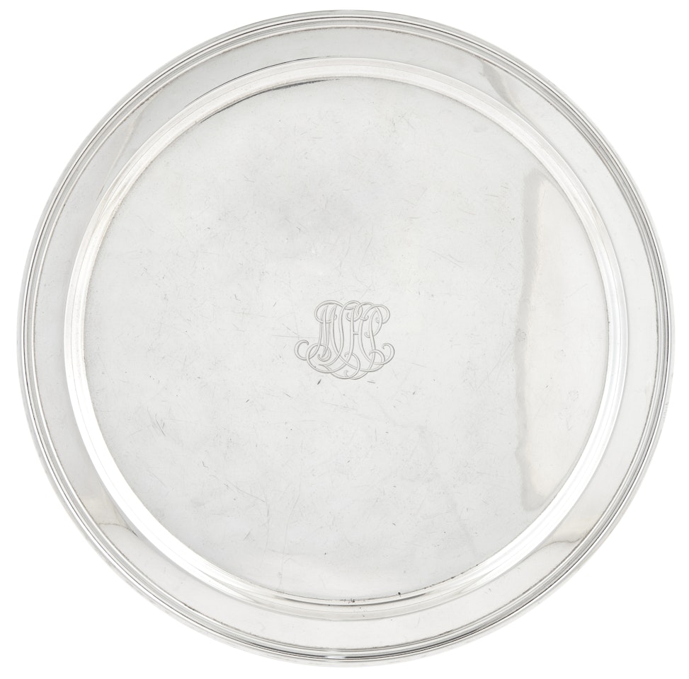 Sterling Silver Circular Tray by Tiffany & Co.