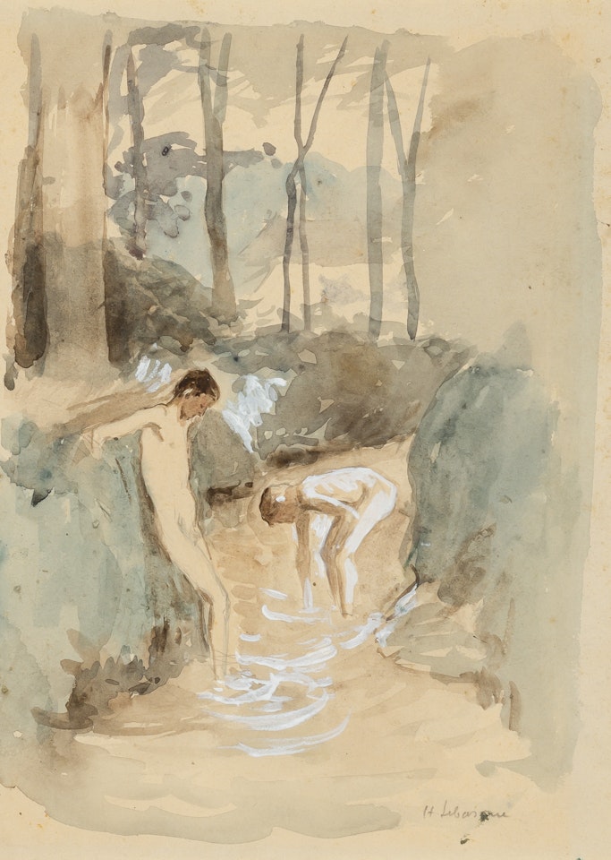 Bathers in a Forest by Henri Lebasque