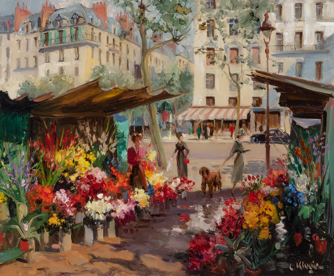 Flower Market, Paris by Constantin Kluge
