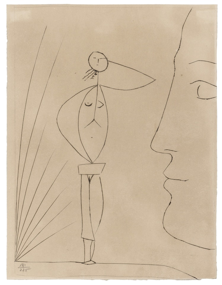 PROFIL ET FEMME NUE (BLOCH 363; CRAMER 66) by Pablo Picasso