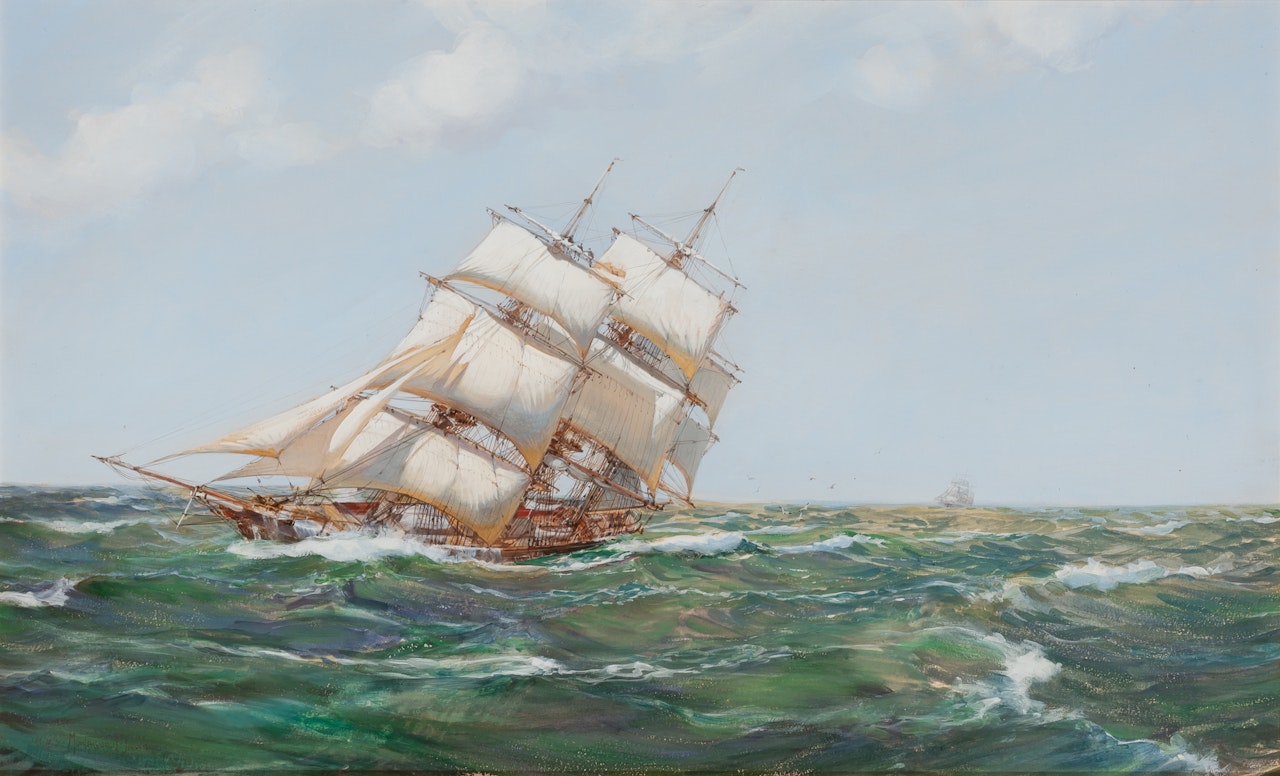 The China Cutter by Montague Dawson