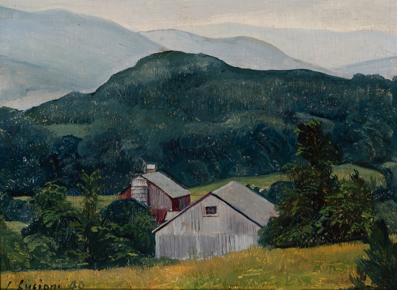 Hills by Luigi Lucioni