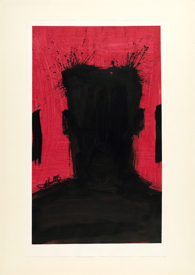 Untitled (Shadow Head Portrait) by Richard Hambleton