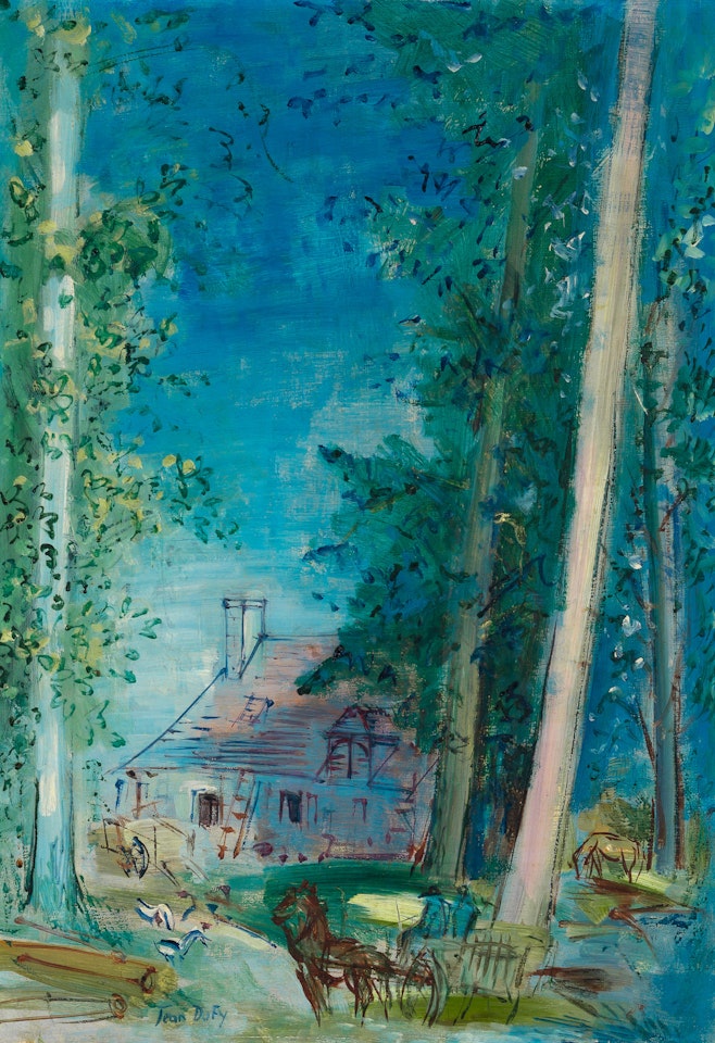 Le Moulin a Aubes d"Etourneau (Commune de Martizay, Indre) by Jean Dufy