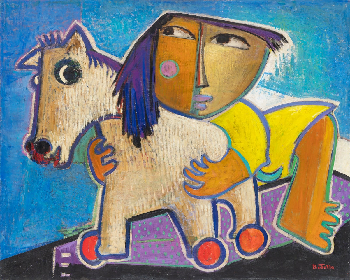 Nino con Caballito by Angel Botello