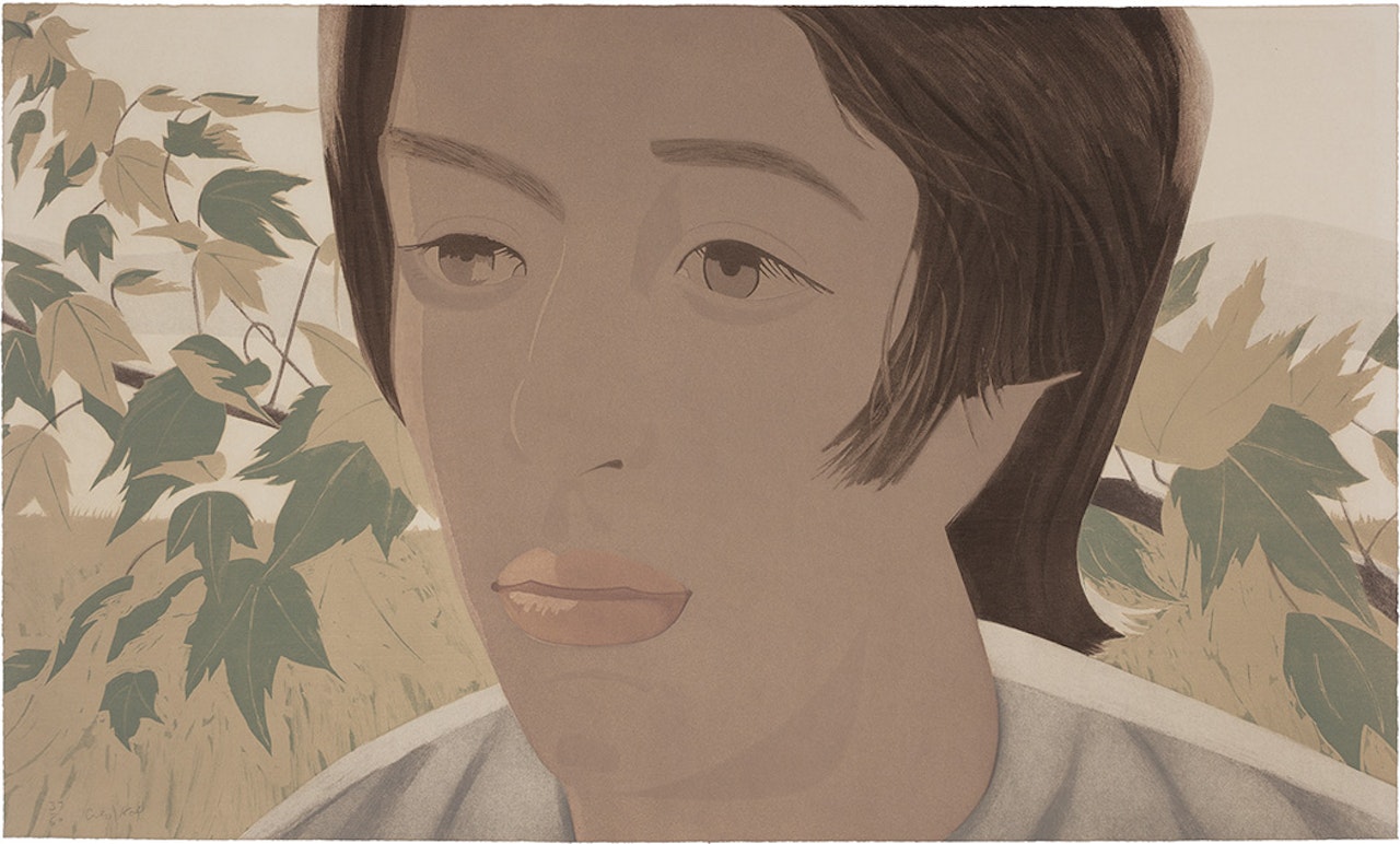 BOY WITH BRANCH II (M. 80; S. 79) by Alex Katz
