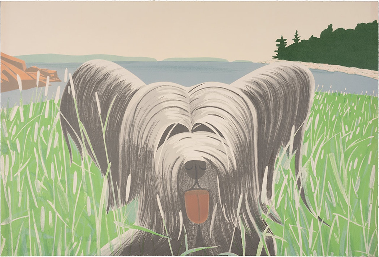DOG AT DUCK TRAP (M. 81; S. 83) by Alex Katz