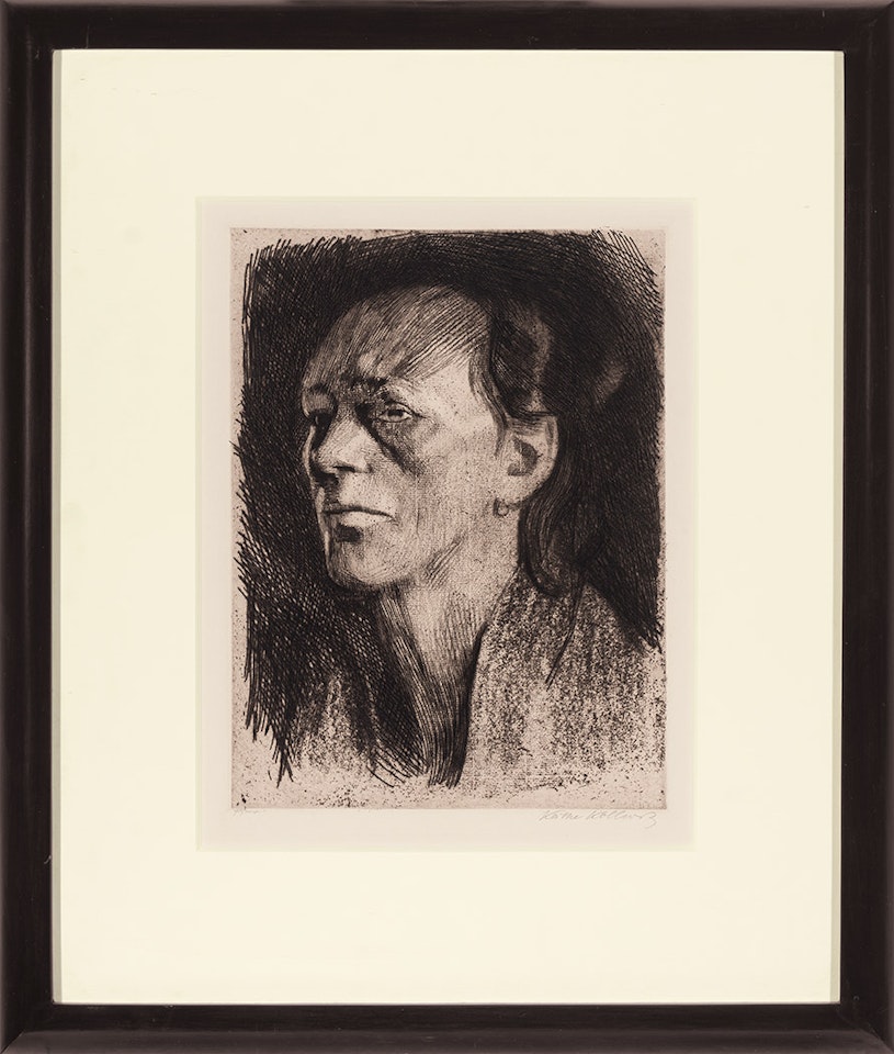 ARBEITERFRAU (MIT DEM OHRRING) (KLIPSTEIN 105; KNESEBECK 112) by Kathe Kollwitz