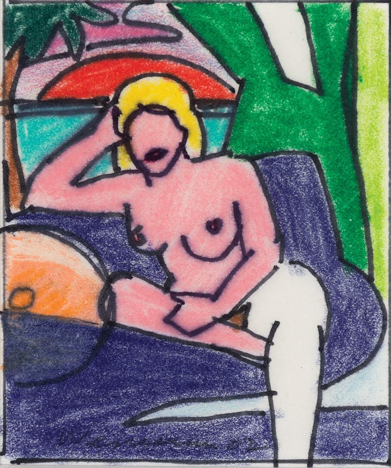 Study for Sunset Nude (Sitting) by Tom Wesselmann
