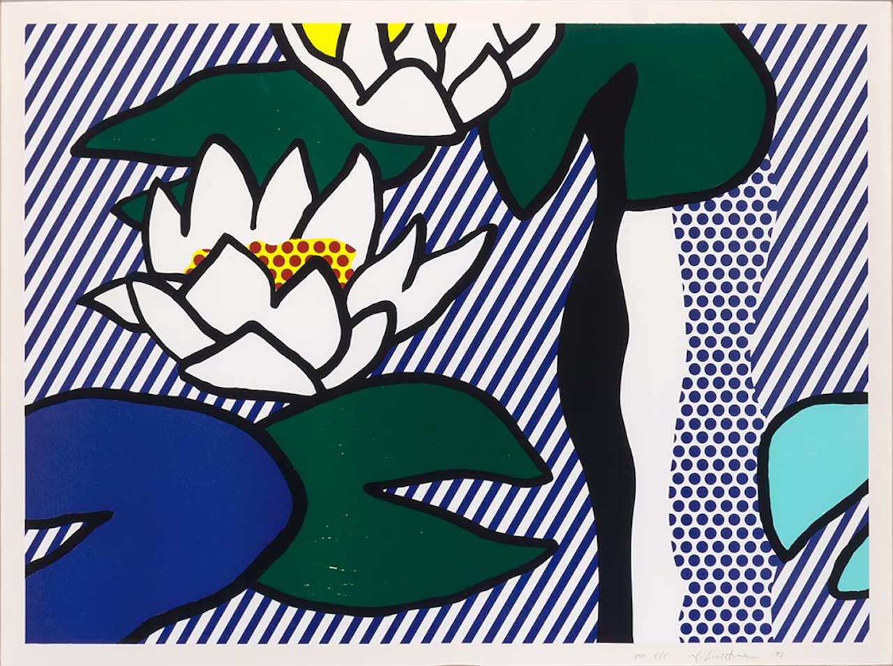 LES NYMPHÉAS (C. 280) by Roy Lichtenstein