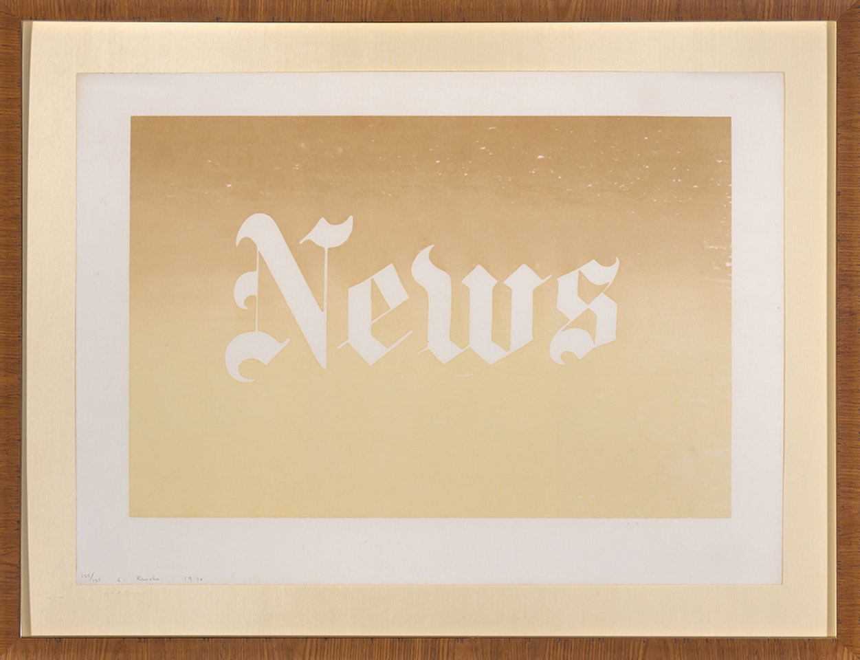 NEWS (ENGBERG 34) by Ed Ruscha