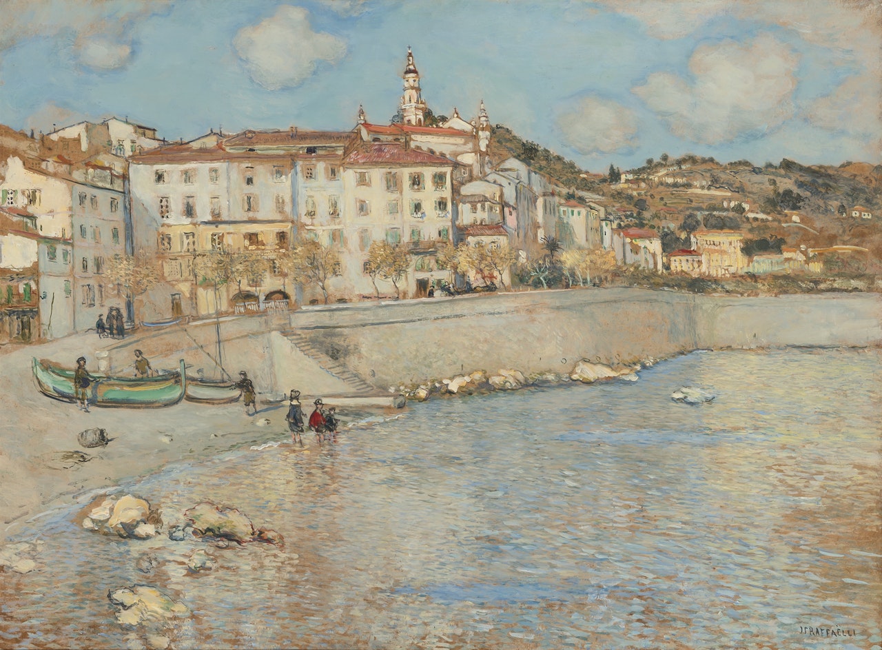 Menton by Jean Francois Raffaelli