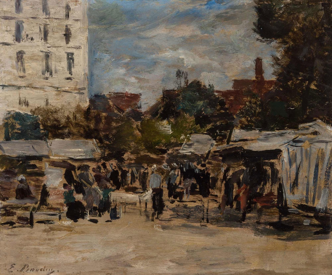 Le Marche by Eugène Boudin
