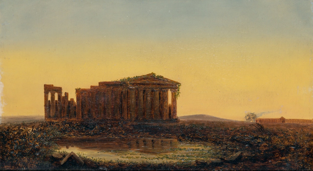 Ruins at Paestum by Jasper Francis Cropsey