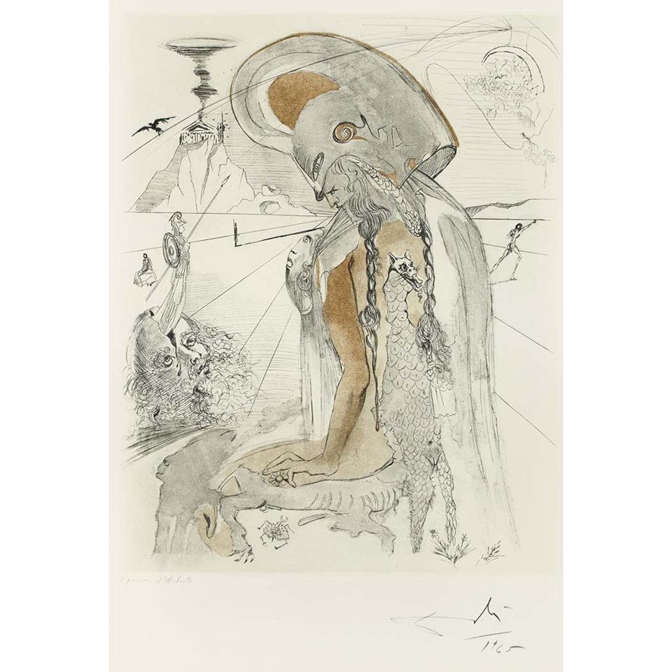 ATHENA (FIELD 63-3P; MICHLER/LOPSINGER 130A) by Salvador Dali