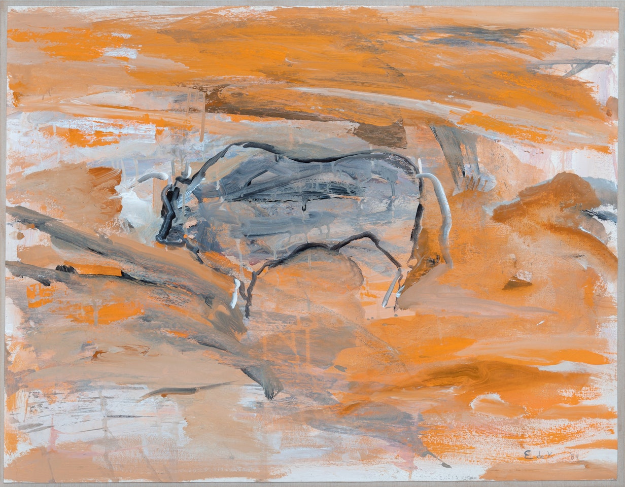 Cave #17 (Orange Grotto) by Elaine de Kooning