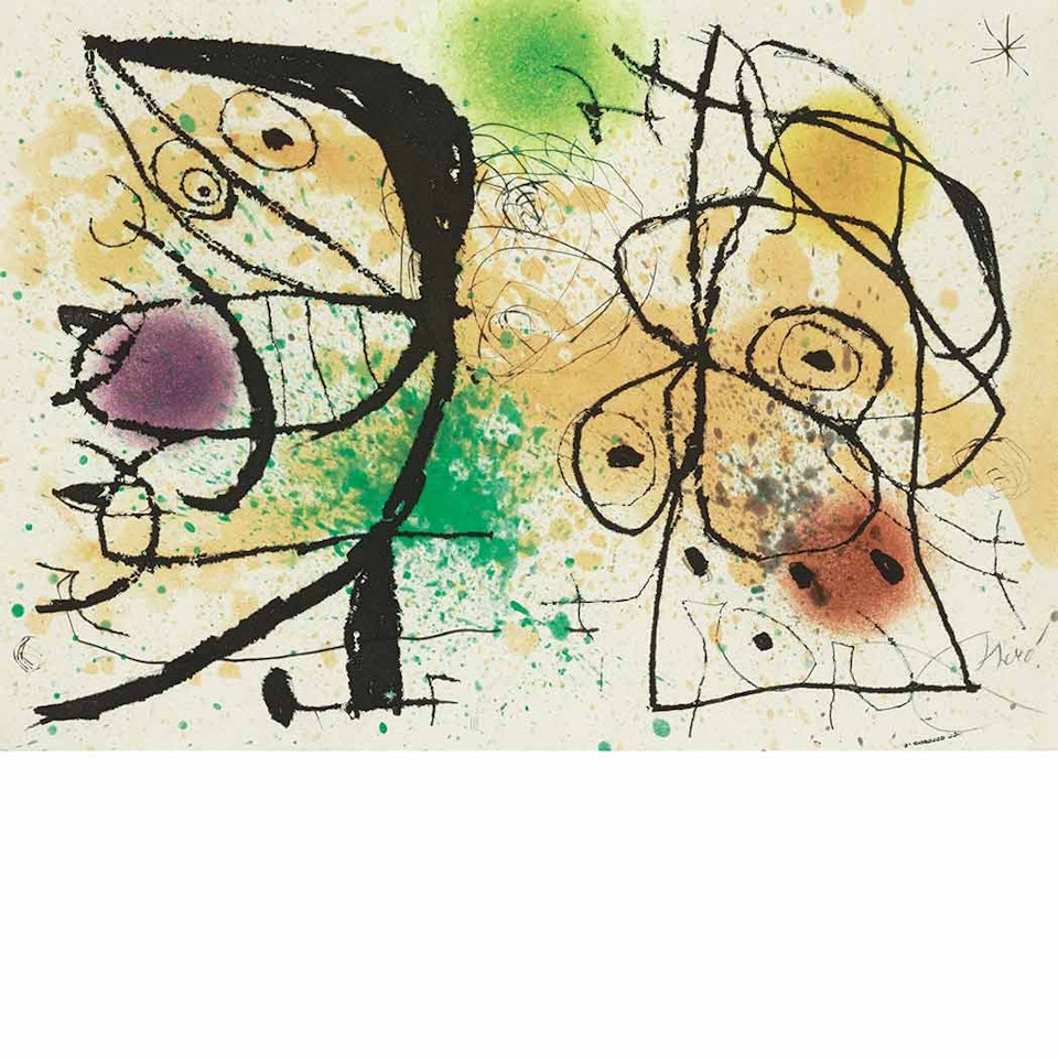 LE COURTESAN GROTESQUE by Joan Miró
