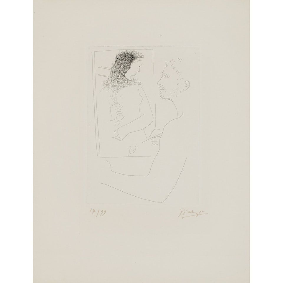 PEINTRE DEVANT SON TABLEAU (B. 92) by Pablo Picasso