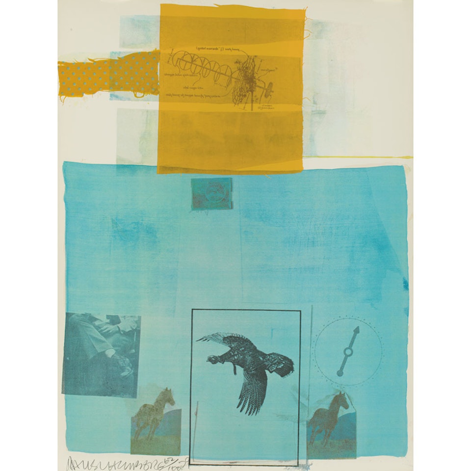 WHY YOU CAN"T TELL #1 by Robert Rauschenberg