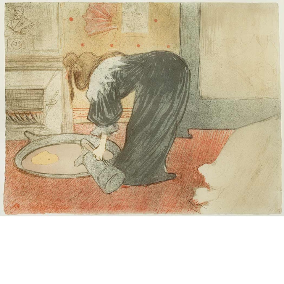 FEMME AU TUB (D. 183; A. 204; W. 159) by Henri de Toulouse-Lautrec