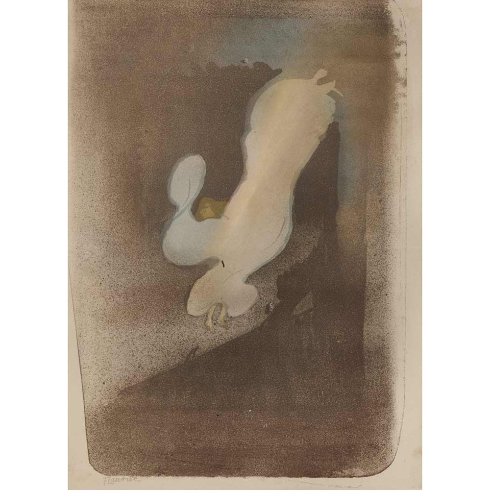 MISS LOIE FULLER (D. 39; A. 8; W. 17) by Henri de Toulouse-Lautrec