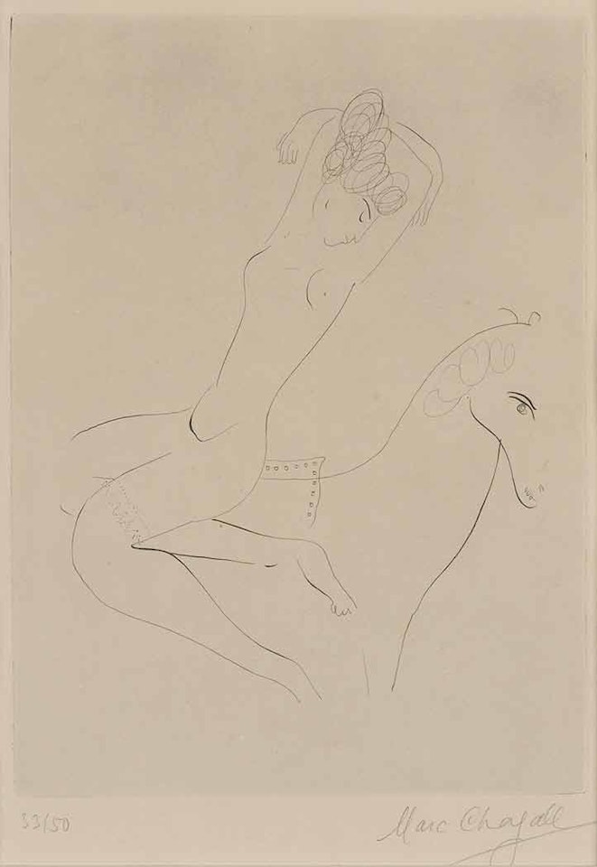 L"ÉCUYÈRE (KORNFELD 72) by Marc Chagall