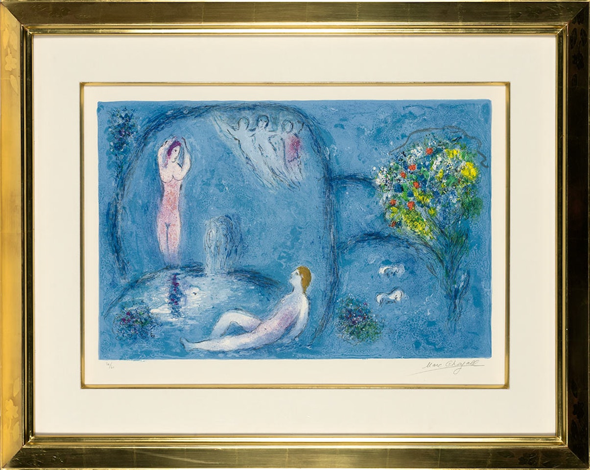 LA CAVERNE DES NYMPHES (M. 321) by Marc Chagall
