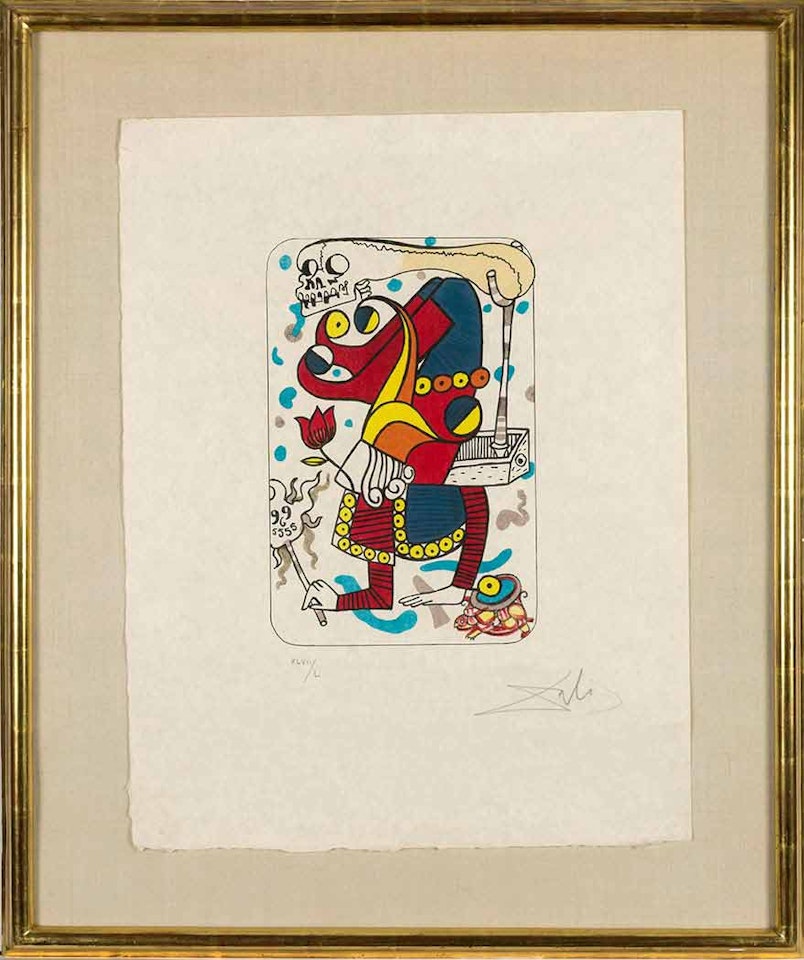 ACE OF HEARTS; JOKER (FIELD 72-4) by Salvador Dali