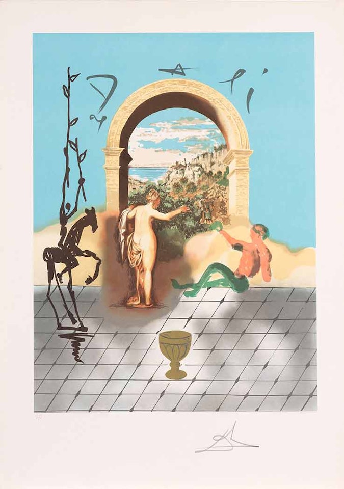 GATEWAY TO THE NEW WORLD; THE BULLFIGHTER; THE HARBINGER; THE DOCTOR; PORTRAIT OF AUTUMN (F. 79-6B; 80-1; 80-1B; 80-4A; 80-9) by Salvador Dali