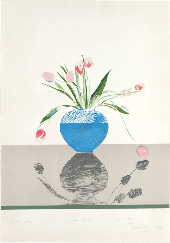 PRETTY TULIPS (SCOTTISH ARTS COUNCIL 115) by David Hockney