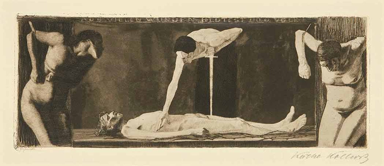 AUS VIELEN WUNDEN BLUTEST DU, O VOLK (K. 29; KN. 32) by Kathe Kollwitz