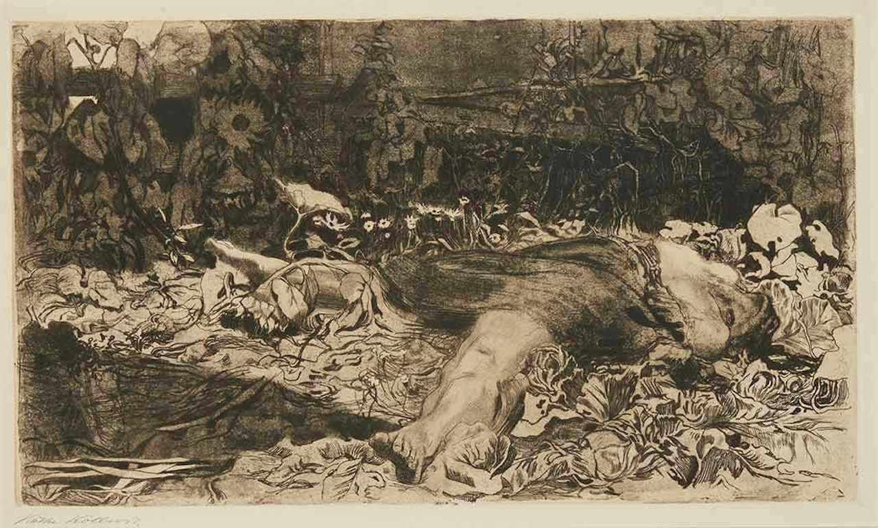VERGEWALTIGT (K. 97; KN. 101) by Kathe Kollwitz