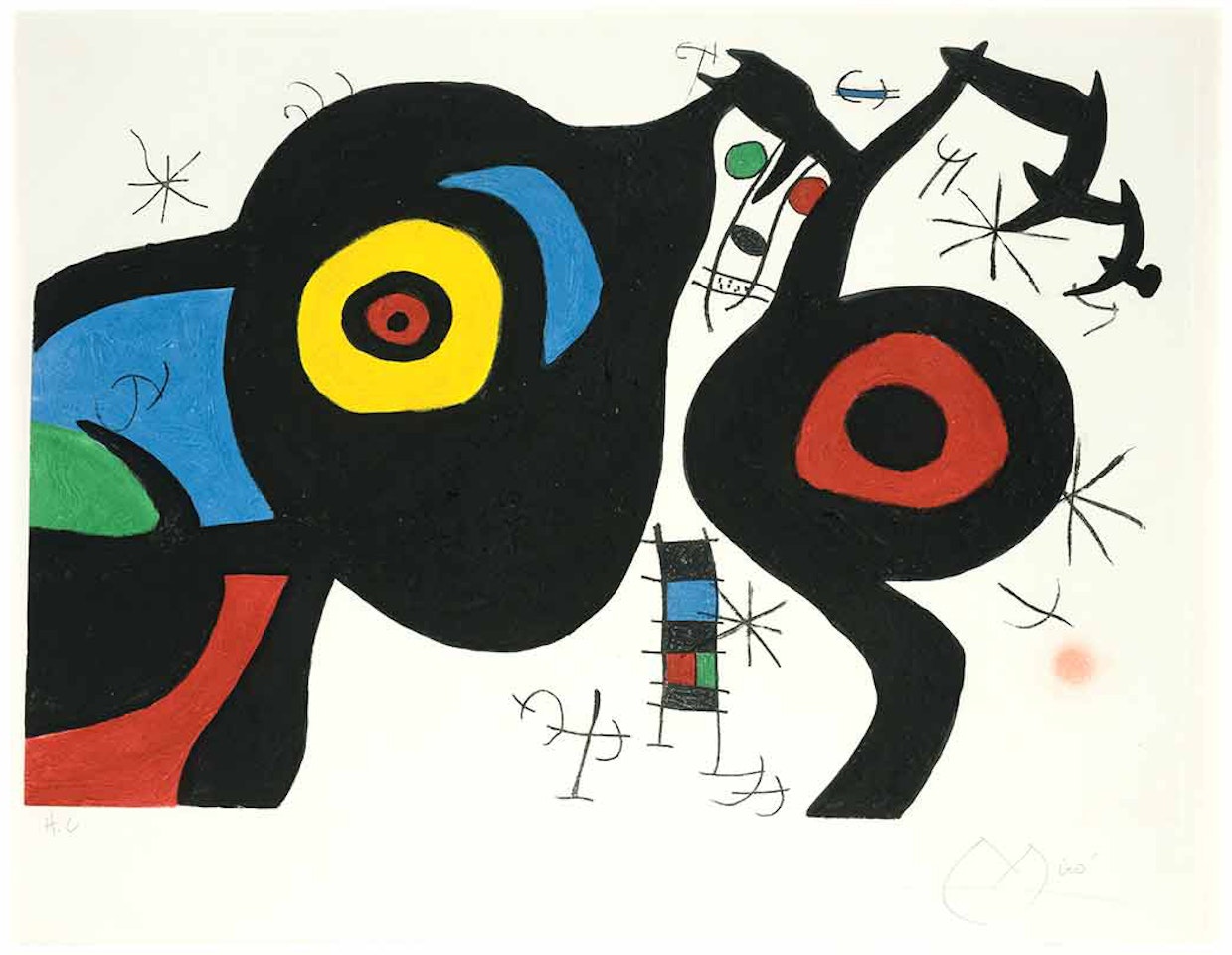 LES DEUX AMIS (D. 493) by Joan Miró
