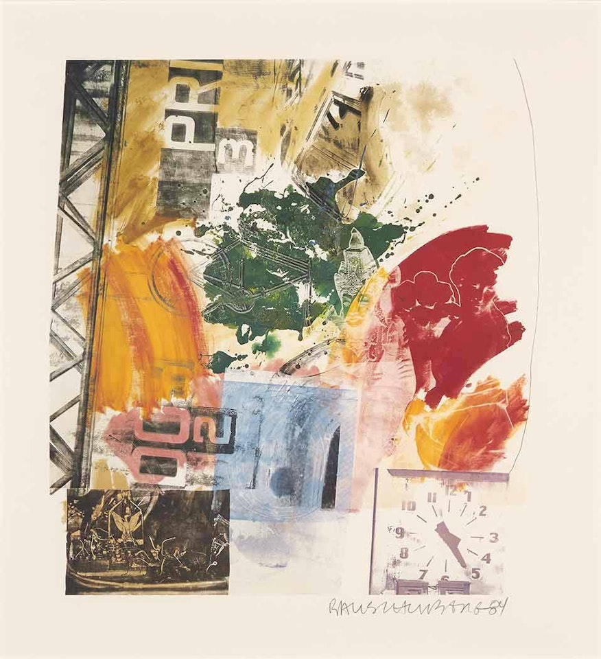 UNTITLED (ROCI ANNOUNCEMENT) by Robert Rauschenberg