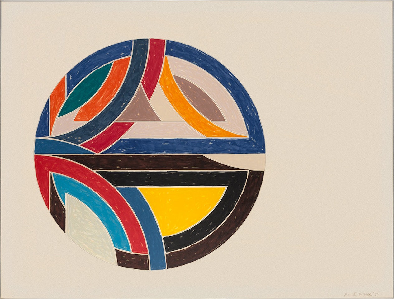 SINJERLI VARIATION III (A. 117) by Frank Stella