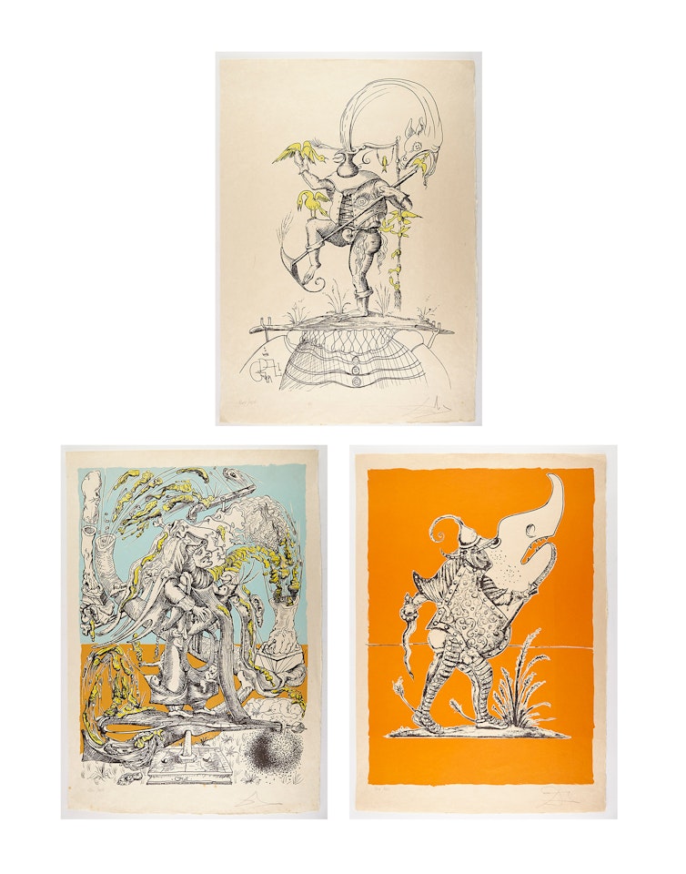 LES SONGES DRÔLATIQUES DE PANTAGRUEL (FIELD 73-7 T; U; X) by Salvador Dali